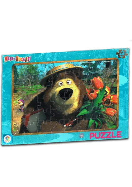 Laço Kids Maşa ile Koca Ayı Lisanslı Frame Puzzle/yapboz (48 Parça)