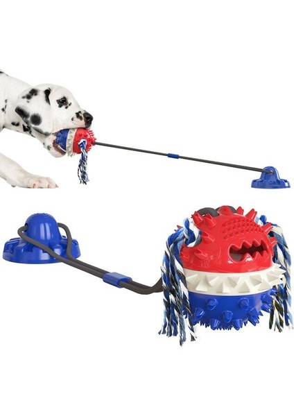 Köpek Çiğnemek Halat Oyuncak Tug Savaş Oyunu Topu Vantuz Oyuncak Köpek Diş Temizleme Molar Çok Fonksiyonlu Interaktif Eğitim Oyuncak | Köpek Oyuncakları (Yurt Dışından)