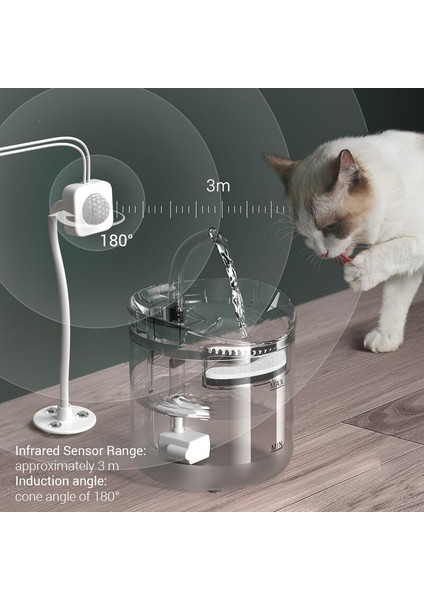 Kedi Su Içme Çeşmesi Filtre Otomatik Sensör Drinker Kediler Için Besleyici Pet Su Dağıtıcı Oto Drinker Çeşmesi Kediler Için | Kedi Besleme ve sulama Malzemeleri (Yurt Dışından) modelleri