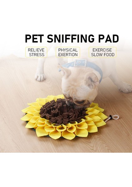 Ayçiçeği Şekli Köpek Snuffle Mat Yavru Yeme Gıda Dağıtıcı Eğitim Koku Besleme Battaniyesi Stres Pad Yavru Köpek Kaynağı Rahatlatmak | Evler, Kennels kalemler (Yurt Dışından)