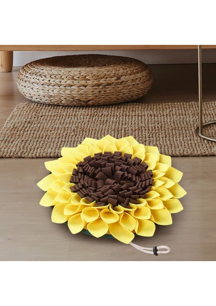 Ayçiçeği Şekli Köpek Snuffle Mat Yavru Yeme Gıda Dağıtıcı Eğitim Koku Besleme Battaniyesi Stres Pad Yavru Köpek Kaynağı Rahatlatmak | Evler, Kennels kalemler (Yurt Dışından)