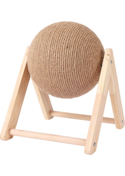 Ahşap Kedi Scratch Ball Taşlama Pençe Sisal Halat Dayanıklı Kedi Tırlanma Gönderi Malzemeleri (Yurt Dışından)