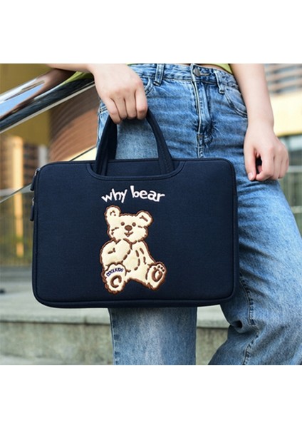 Nakış Ayı Tablet Kol Çantası Için ipad 14 Inç Laptop Kol Çantası Cebi Için | Kozmetik Çanta ve davalar (Yurt Dışından) fiyatları