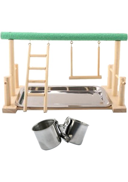 Parrot Kuş Perch Masa Üstü Orta ve Için Stand Oynabüyük Irklar Ev Yard Bahçesi Asılı Dekor | Kuş Oyuncakları (Yurt Dışından)