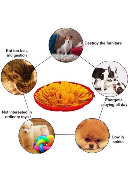 Pet Yavaş Besleyici Mat Pet Besleyici Taşınabilir Besleme Yiyecek Kaseler Yavru Kokusu Eğitim Pedi Obezite Köpekleri Önlemek Kediler Kase Aksesuarları | Evler, Kennels & Amp;kalemler (Yurt Dışından) fırsatları