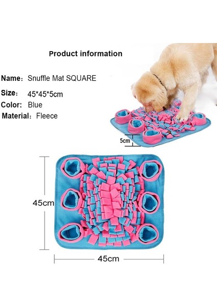 Pet Kedi Köpek Snuffle Mat Interaktif Köpek Bulmaca Oyuncaklar Oyunu Besleyici Yavaş Besleme Pet Sniffing Mat Eğitim Yuvarlanma Köpek Oyna Mat | Köpek Oyuncakları (Yurt Dışından) fiyatları