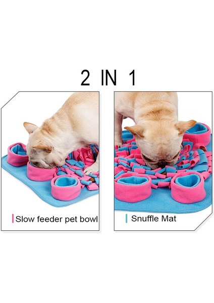 Pet Kedi Köpek Snuffle Mat Interaktif Köpek Bulmaca Oyuncaklar Oyunu Besleyici Yavaş Besleme Pet Sniffing Mat Eğitim Yuvarlanma Köpek Oyna Mat | Köpek Oyuncakları (Yurt Dışından) fırsatları