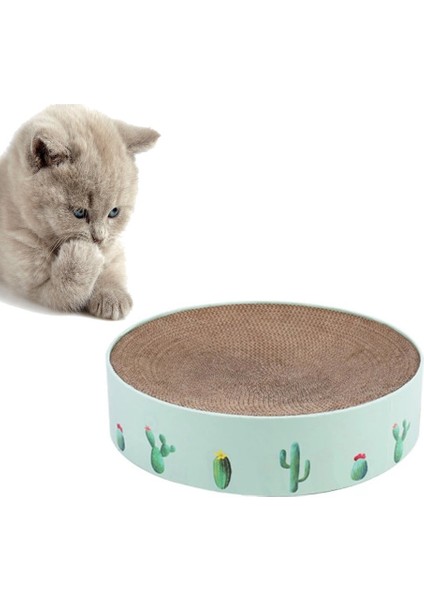 Kaktüs Kedi Çizik Kurulu Yuvarlak Kedi Çizik Oluklu Kedi Oyuncak (Yurt Dışından) fırsatları