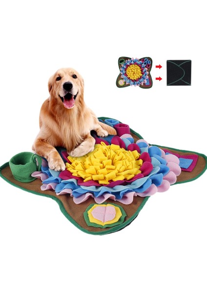 Köpek Snuffle Mat Burun Kokusu Eğitim Sniffing Pad Köpek Bulmaca Oyuncak Yavaş Besleme Kase Gıda Dağıtıcı Halı Yıkanabilir Pet Malzemeleri | Köpek Oyuncakları (Yurt Dışından)