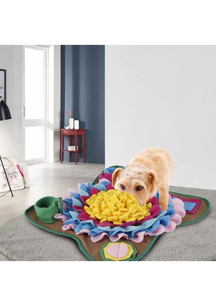 Köpek Snuffle Mat Burun Kokusu Eğitim Sniffing Pad Köpek Bulmaca Oyuncak Yavaş Besleme Kase Gıda Dağıtıcı Halı Yıkanabilir Pet Malzemeleri | Köpek Oyuncakları (Yurt Dışından)