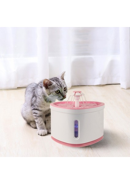 2.0l Otomatik Kedi Su Çeşmesi Içme LED Gece Aydınlatma Pet Su Dağıtıcı USB Şarj Kediler Su Besleyici Kase | Kedi Besleme ve sulama Malzemeleri (Yurt Dışından)