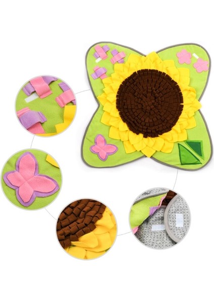 Pet Köpek Snuffle Mat Burun Kokusu Eğitim Battaniye Keskinleştirme Pad Yavaş Besleme Kase Gıda Dağıtıcı Halı Stres Rahatlatmak Kaymaz | Köpek Oyuncakları (Yurt Dışından) fırsatları