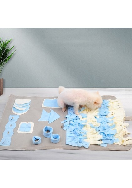Pet Köpek Snuffle Mat Burun Kokusu Eğitim Battaniye Koku Pad Yavaş Besleme Kase Köpek Oyuncaklar (Yurt Dışından)