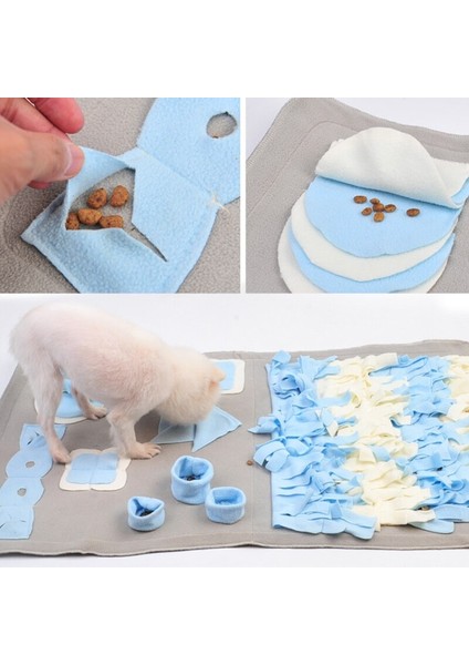 Pet Köpek Snuffle Mat Burun Kokusu Eğitim Battaniye Koku Pad Yavaş Besleme Kase Köpek Oyuncaklar (Yurt Dışından)