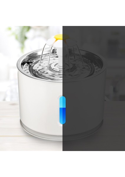 2.4l Otomatik Kedi Su Çeşmesi LED Elektrikli Dilsiz Su Besleyici USB Köpek Pet Drinker Kase Kedi Köpek Için Pet Içme Dağıtıcı | Köpek Besleme (Yurt Dışından)
