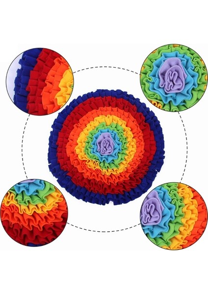 Köpekler Için Snuffle Mat Pet Yavaş Besleme Mat Köpek Kıvrık Yuvarlanma Eğitim Pedi Köpek Puzzle Oyuncaklar | (Yurt Dışından)