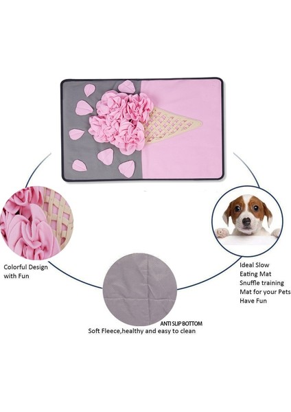 55 cm x 80 cm Pet Smelly Matty Snuffle Mat Köpekler Için Interaktif Gıda Iq Oyuncak Köpek Besleme Nosework Battaniye Köpek Kedi Için Oyun Oyna | Köpek Oyuncakları (Yurt Dışından) fırsatları