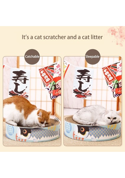 Yuvarlak Oluklu Kağıt Kedi Çöp Anti-Scratch Kanepe Koruma Kedi Malzemeleri Oyuncaklar (Yurt Dışından)