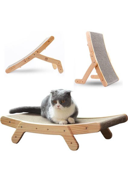 Oluklu Kağıt Kedi Tırmalamak Kurulu Deforme Kedi Yatak Dikey Oluklu Kağıt Taşlama Pençe Oyuncak (Yurt Dışından)