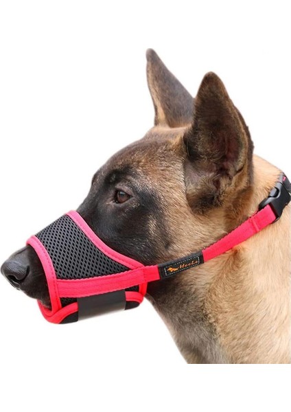Köpekler Için Namlu Namlu Köpekler Için Ayarlanabilir Naylon, Ayarlanabilir E Nefes Museriere, Küçük Orta Köpek Anti-Isırık Anti-Isırık, M, Kırmızı (Yurt Dışından)