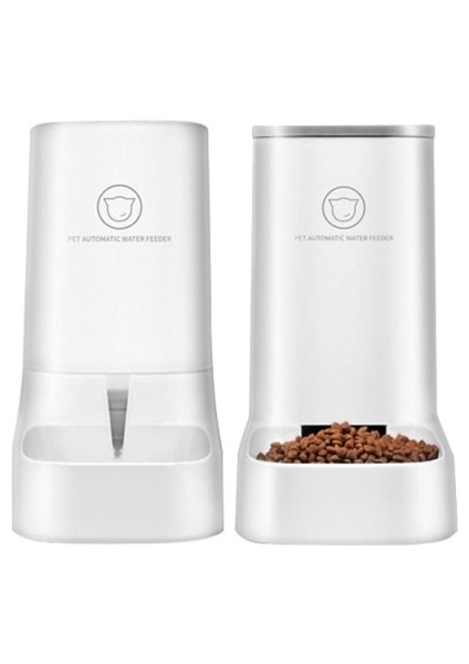 2.1 kg + 3.8l Büyük Kapasiteli Pet Köpek Kedi Otomatik Pet Besleyici Su Dispenseri Çeşmesi Tüm Evcil Hayvanlar Için Içme Suyu Gıda Besleme | Köpek Beslemesi (Yurt Dışından)