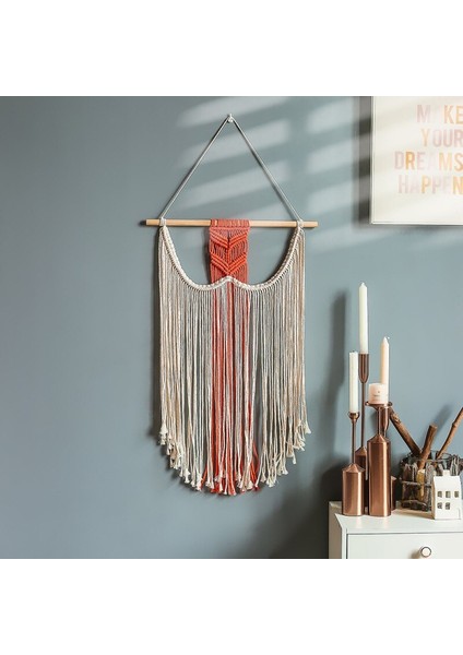 100X5 cm Makrome Dokuma Goblen Duvar Asılı Halı Bohemian Püsküller Chic Oturma Odası Başucu Porch Ev Noel Düğün Süs | Dekoratif Gobiyeller (Yurt Dışından) fırsatları