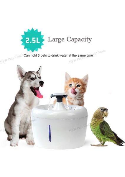 Otomatik Kedi Su Filtresi Çeşmesi Evcil Dispenser Için Büyük Içme Kase Cat Otomatik Apple Içme Filtresi 2.5l Kapasite | Kedi Besleme ve sulama Malzemeleri (Yurt Dışından) fırsatları