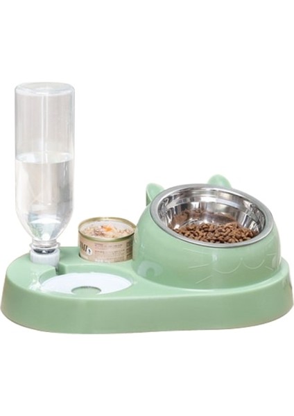 Otomatik Kedi Kase Su Dağıtıcı Pet Besleyici Drinker Kaymaz Pet Yiyecek Kase Kediler Içme Standı Kedi Kedi Aksesuarları ile | Cat Besleme ve sulama Malzemeleri (Yurt Dışından)