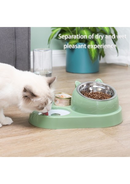 Otomatik Kedi Kase Su Dağıtıcı Pet Besleyici Drinker Kaymaz Pet Yiyecek Kase Kediler Içme Standı Kedi Kedi Aksesuarları ile | Cat Besleme ve sulama Malzemeleri (Yurt Dışından) fırsatları
