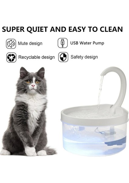 Pet Katı Otomatik Dolaşım Içme Çeşmesi Besleyici Içecek Filtresi Pet Sarf Malzemeleri Dayanıklı Su Dağıtıcısı | Kedi Besleme ve sulama Malzemeleri (Yurt Dışından) modelleri