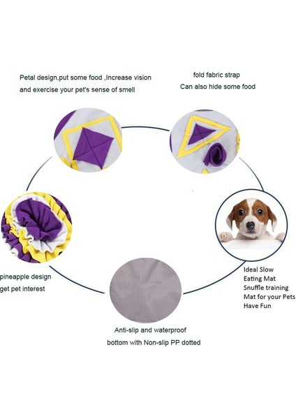 Pet Snuffle Paspaslar Köpek Snuffle Paspaslar Kıvrık Besleme Eğlenceli Eğitim Oyuncak Pet Burun Için Harika Iş Yavaş Besleme Mat Köpekler Için Besleme | Köpek Oyuncakları (Yurt Dışından) fırsatları
