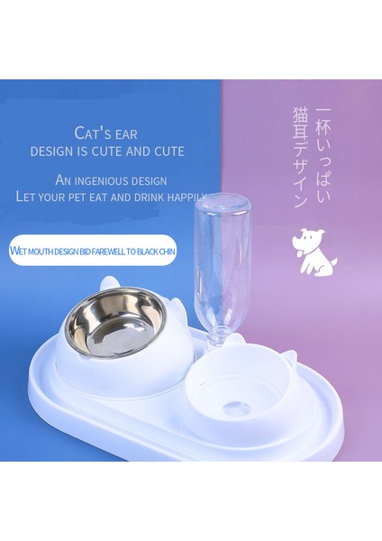 Pet Otomatik Içme Suyu Besleyici Paslanmaz Çelik Kedi Kase Köpek Besleme Kedi Kase Yükselterek Istasyonu Kedi Çift Kase Kedi Maması Kase (Yurt Dışından) fırsatları
