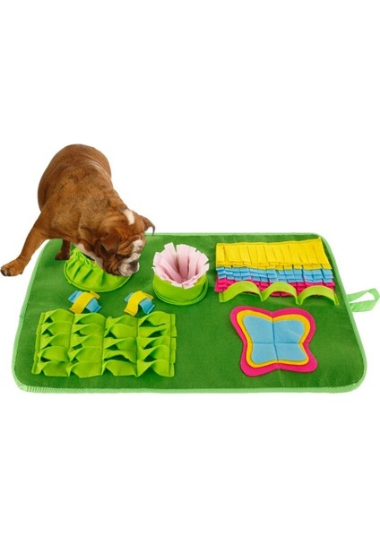 Köpek Snuffle Mat Burun Eğitim Battaniye Yuvarlanma Dağıtıcı Pad Bulmaca Yavaş Besleyici Interaktif Oyuncak Stres Besleme Yastık | Köpek Oyuncakları (Yurt Dışından)
