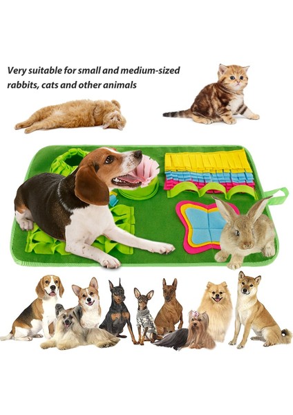 Köpek Snuffle Mat Burun Eğitim Battaniye Yuvarlanma Dağıtıcı Pad Bulmaca Yavaş Besleyici Interaktif Oyuncak Stres Besleme Yastık | Köpek Oyuncakları (Yurt Dışından) modelleri