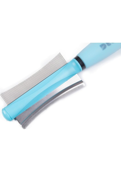 1 Adet Pet Saç Tarak Kedi Köpek Saç Remover Için Çift Taraflı Kolay Deshedding Fırça Kedi Bakım Aracı Için Uzun Küçük Saç Köpek | Kedi Bakımı (Mavi) (Yurt Dışından)