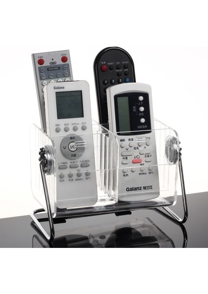 6 Izgaralar Uzaktan Kumanda Tutucu Saklama Kutusu Akrilik Ofis Organizatör Klima Tv Uzak Telefon Makyaj Fırça Ev Organizatör | Saklama Kutuları ve bidon (Yurt Dışından) modelleri