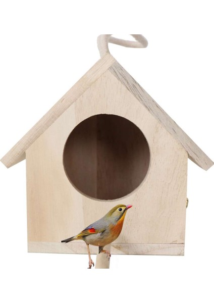 1 Adet Mini Kuş Evi Yuva Ahşap Yuva Ev Kuş Kutusu Ahşap Birdhouse Bahçe Dekorasyon Ahşap Kuş Kirement Ev Dekor | Kuş Kafesleri ve yuvalar (Yurt Dışından)