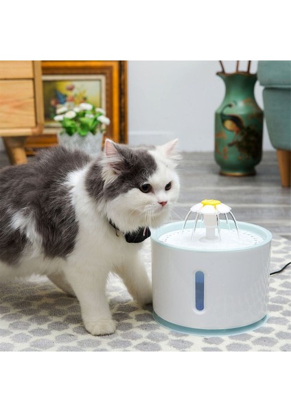 2.4l Otomatik Kedi Su Çeşmesi Filtre Köpek Su Dağıtıcı Kedi Su Drinker Içme Kase Besleyici Pet Malzemeleri USB | Kedi Besleme ve sulama Malzemeleri (Yurt Dışından)