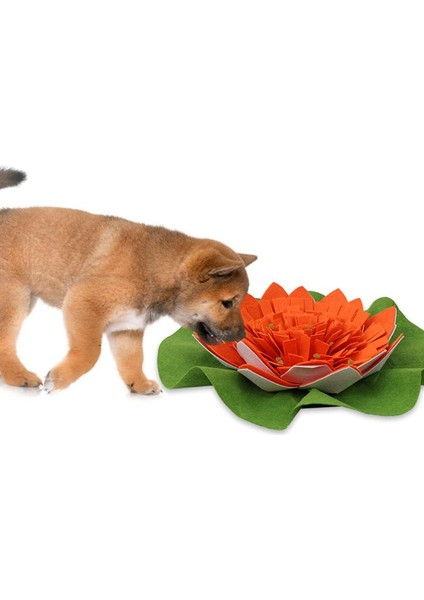 Yeni Köpek Snuffle Mat Lotus Şekli Koklama Ped Battaniye Iq Yiyecek Arama Becerileri Eğitim Yavaş Besleyici Gıda Besleme Mat Bulmaca Oyuncak | (Yurt Dışından) modelleri