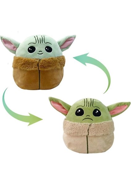 Peluş Oyuncak Bebek Yoda Geri Dönüşümlü Peluş Oyuncaklar Çift Taraflı Çevir Peluş Oyuncak (Yurt Dışından)