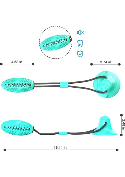Köpek Oyuncak Silikon Vantuz Oyuncaklar Için Orta Pet Köpek Oyuncak Römorkör Push Ball Isme Diş Temizleme Diş Fırçası Yem Gıda Köpekler Için | Köpek Oyuncakları (Yurt Dışından)