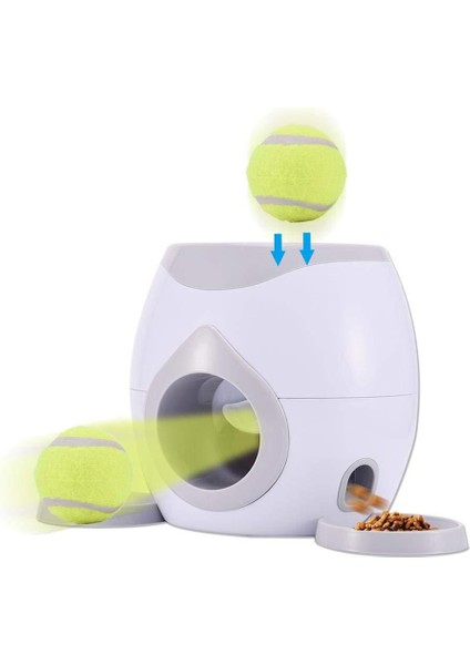Otomatik Pet Besleyici Almak Tenis Topu Launcher Köpek Eğitim Oyuncaklar Interaktif Atma Top Makinesi | Köpek Oyuncakları (Yurt Dışından)