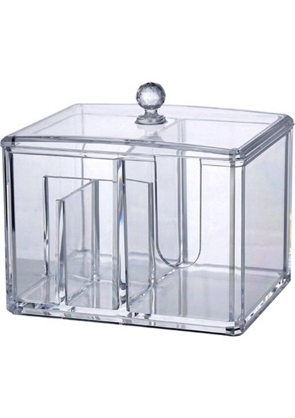 Çok Işlevli Akrilik Makyaj Pamuk Pedi Çubuk Depolama Organizatör Tutucu Konteyner Makyaj Mücevher Kutusu Tutucu | Depolama (Yurt Dışından)