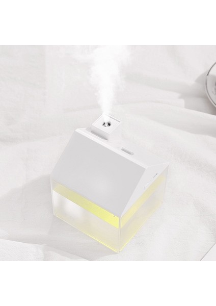 3 In 1 250ML Mini Ev Nemlendirici Ev Için Ultrasonik Araba Mist Maker USB LED Lambası ile Mini USB Fan Ofis Hava Arıtma | Nemlendiriciler (Beyaz) (Yurt Dışından)