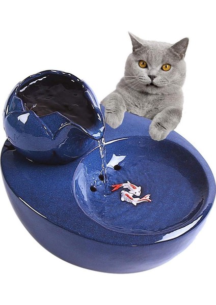 Elektrikli Seramik Kedi Köpekler Içme Çeşmesi Içme Kase Otomatik Kedi Su Çeşmesi Dağıtıcı Pet Ürünleri Yiyecek Kase | Kedi Besleme ve sulama Malzemeleri (Yurt Dışından)