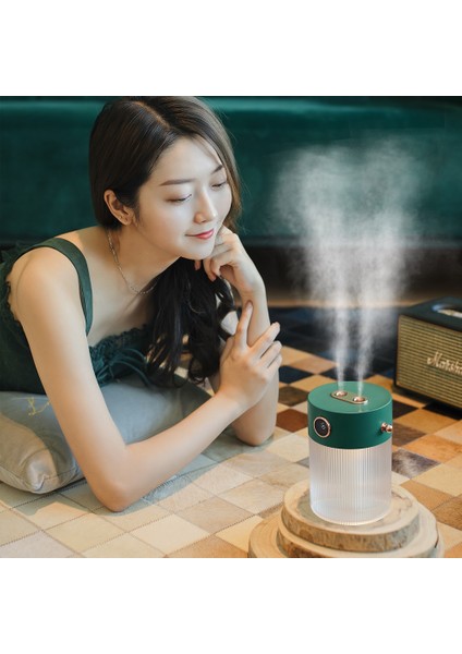 Ev Hava Nemlendirici Kablosuz Çift Sprey USB Şarj Edilebilir Taşınabilir Aromaterapi Difüzör Humidificador | Nemlendiriciler (Yurt Dışından) fırsatları