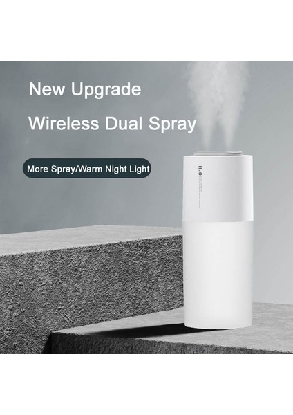 400ML Şarj Edilebilir Aroma Difüzör Ultrasonik Serin Mist Nemlendirici Gece Lambası Yatak Odası Ofis Uçucu Yağlar Difüzyon | Nemlendiriciler (Yurt Dışından) fiyatları