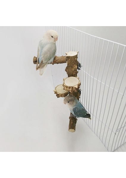 Kuş Levrek Şube Standı Oyuncak, Doğal Ahşap Papağan Tırmanma Taşlama Sopa Parrotlar Için Tünemiş | Kuş Oyuncakları (Yurt Dışından)