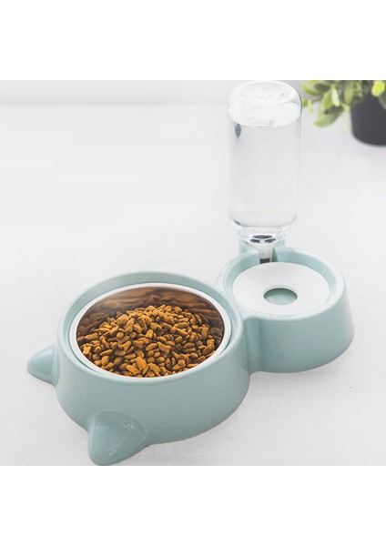 Pet Kase Otomatik Besleyici Köpek Kedi Gıda Kase Su Dağıtıcı ile Çift Kase Içme Içmez Ağız Paslanmaz Çelik Pet Malzemeleri | Köpek Besleme (Yurt Dışından) modelleri