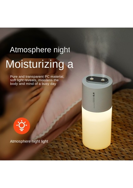 400ML Şarj Edilebilir Aroma Difüzör Ultrasonik Serin Mist Nemlendirici Gece Lambası Yatak Odası Ofis Uçucu Yağlar Difüzyon | Nemlendiriciler (Yurt Dışından) fırsatları